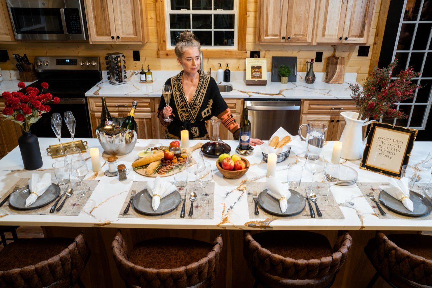Kitchen wide view